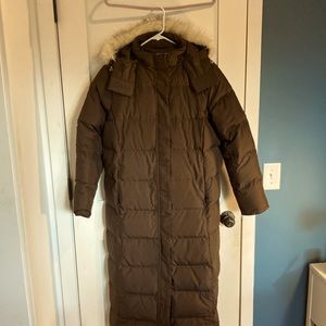 LL Bean Ultrawarm long jacket.